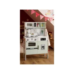 LUPILU® Holz-Küche, 3-fach höhenverstellbar, mit bespielbarer Rückseite - B-Ware