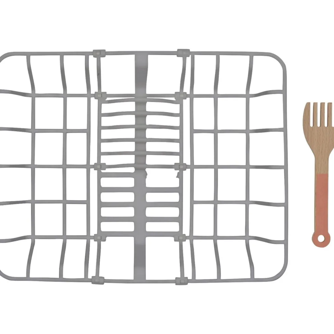 LUPILU® Holz-Küche, 3-fach höhenverstellbar, mit bespielbarer Rückseite - B-Ware