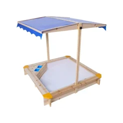 lupilu® Holzsandkasten, mit Dach und Eisdiele - B-Ware