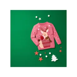lupilu® Kleinkinder Mädchen Pullover mit niedlichem Weihnachtsmotiv - B-Ware
