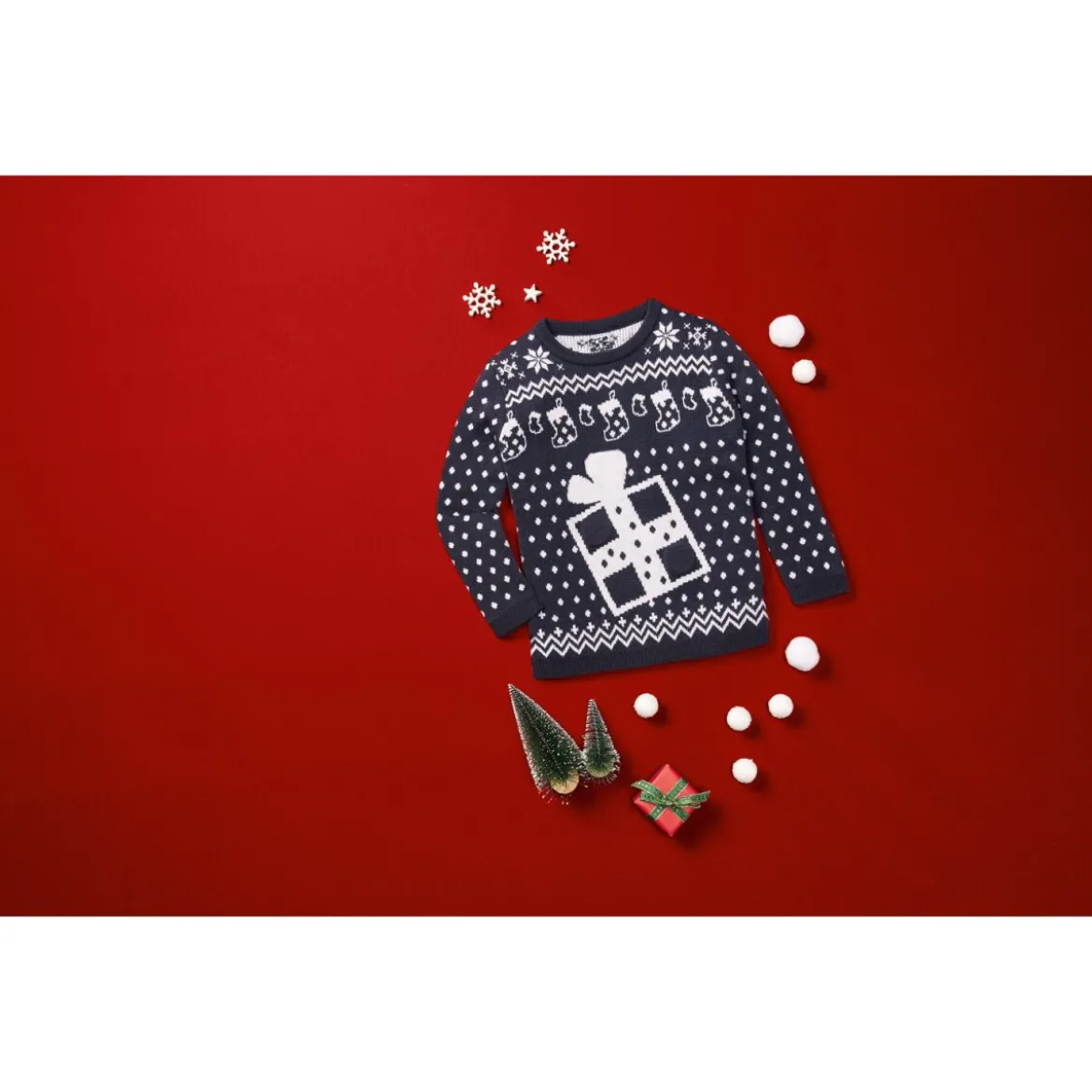 lupilu® Kleinkinder Mädchen Pullover mit niedlichem Weihnachtsmotiv - B-Ware
