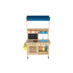 LUPILU® Matschküche Holz mit Dach - B-Ware neuwertig