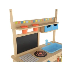 LUPILU® Matschküche Holz mit Dach - B-Ware neuwertig
