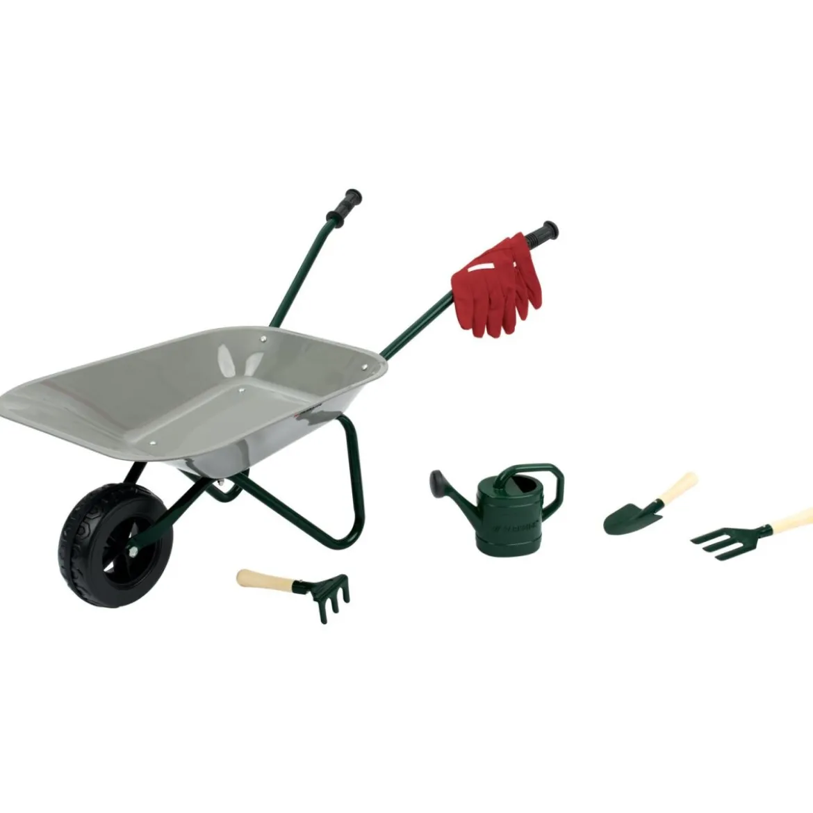 LUPILU® Schubkarre mit Gartenwerkzeug, 7-teilig - B-Ware neuwertig