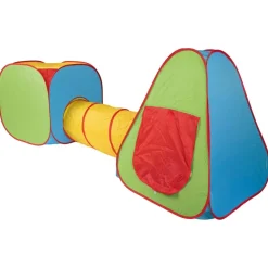 LUPILU® Spielzelte mit Tunnel (grün/gelb/rot) - B-Ware neuwertig
