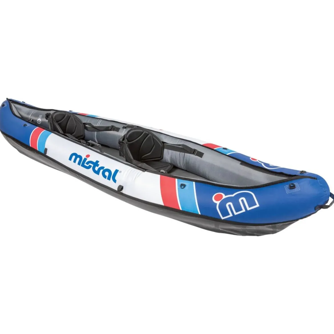 MISTRAL Nylon Kajak, 3-Luftkammersystem, mit 2 Doppelpaddeln - B-Ware sehr gut