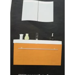 myBATH Waschtisch Unterschrank Elton 796x480x400mm MYBBM161BO Bordeaux - B-Ware sehr gut