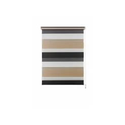 mydeco Doppelrollo »Just Triple«, Klemmfix, blickdicht und halbtransparent, ab 60 x 160 cm (cappuccino / mocca, 80 x 160 cm) - B-Ware neuwertig
