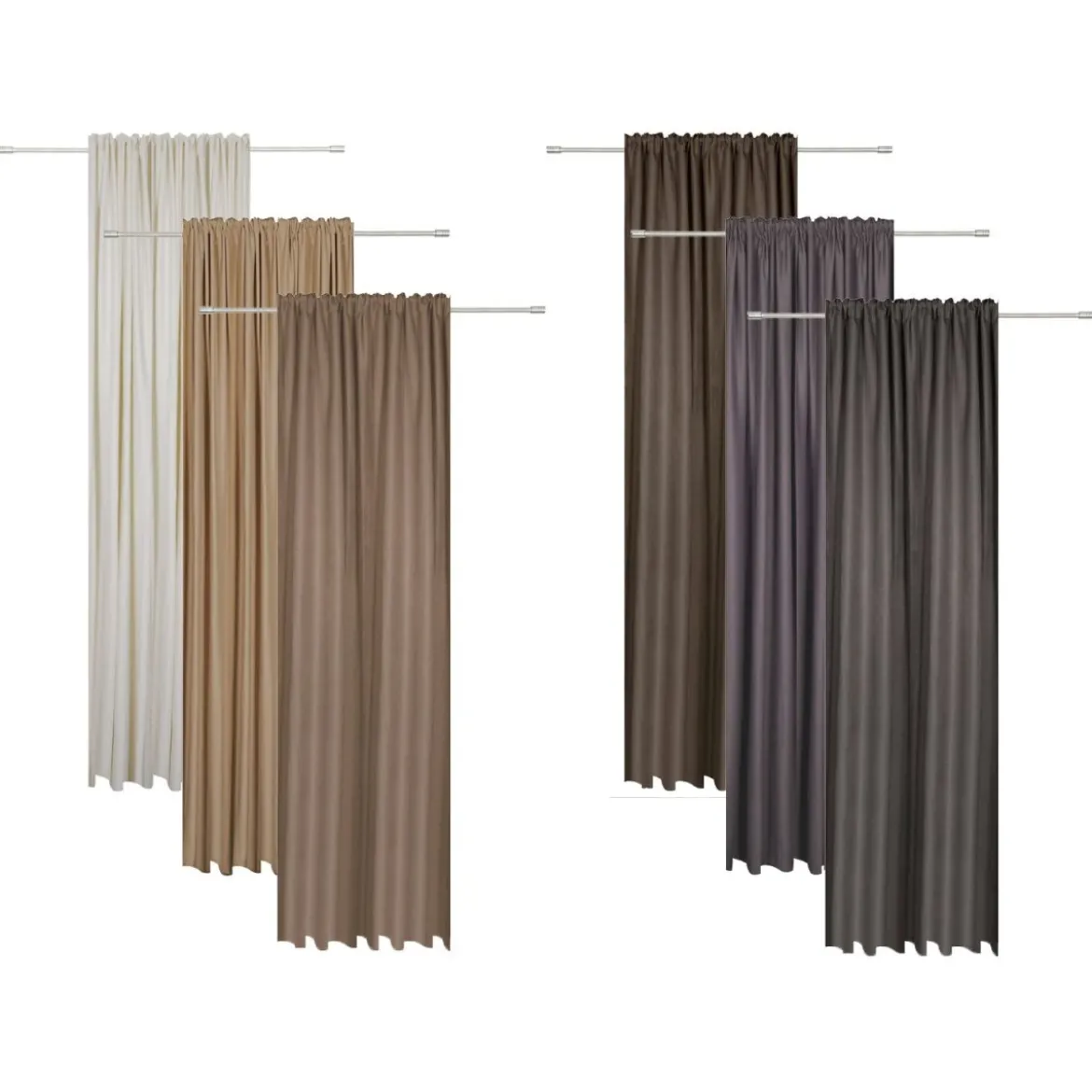 mydeco Schlaufenvorhang »Balance«, halbtransparent, verschiedene Größen, modern und leicht - B-Ware