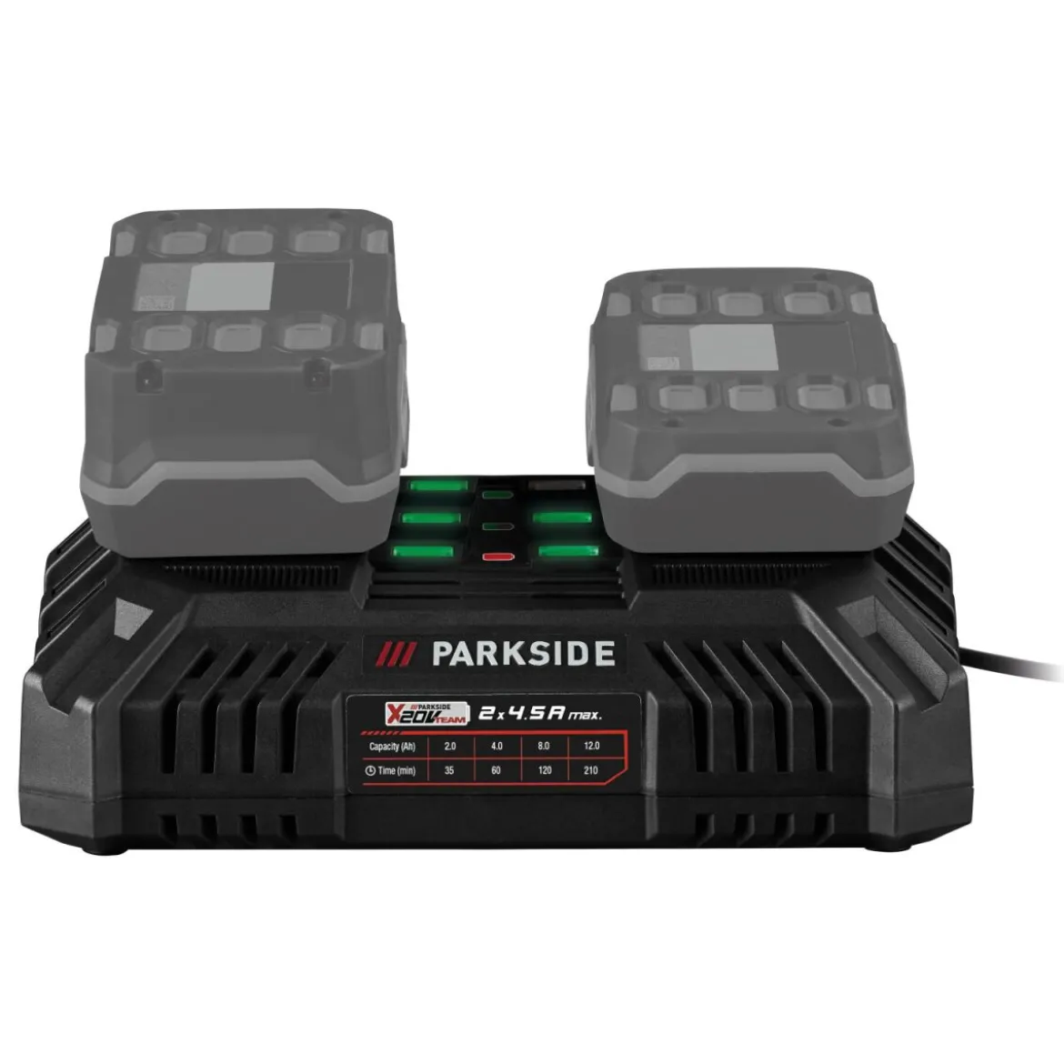 PARKSIDE® Akku-Doppelladegerät PDSLG 20 B1, 4,5 A - B-Ware