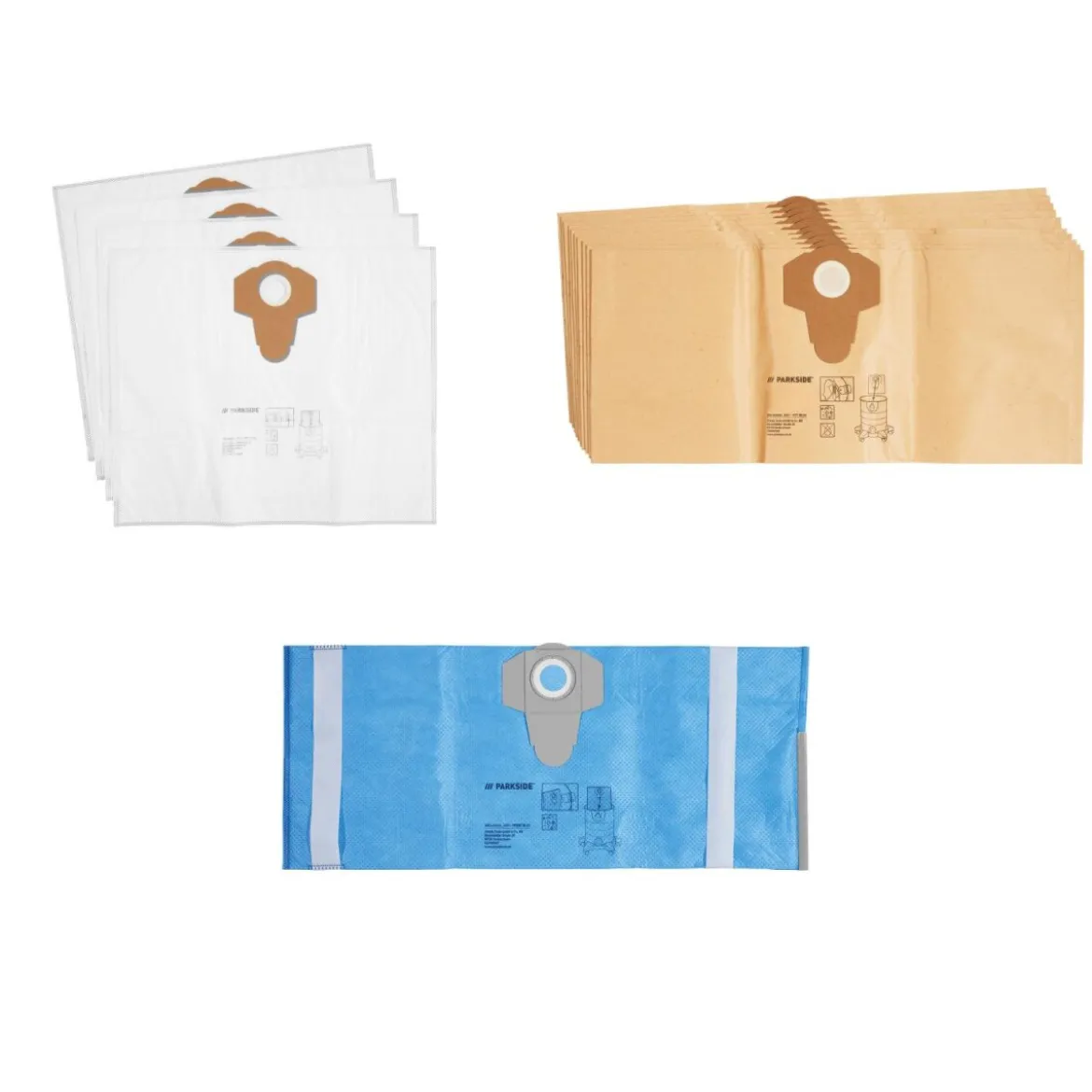 PARKSIDE® Filtertüten für Werkstattsauger - B-Ware