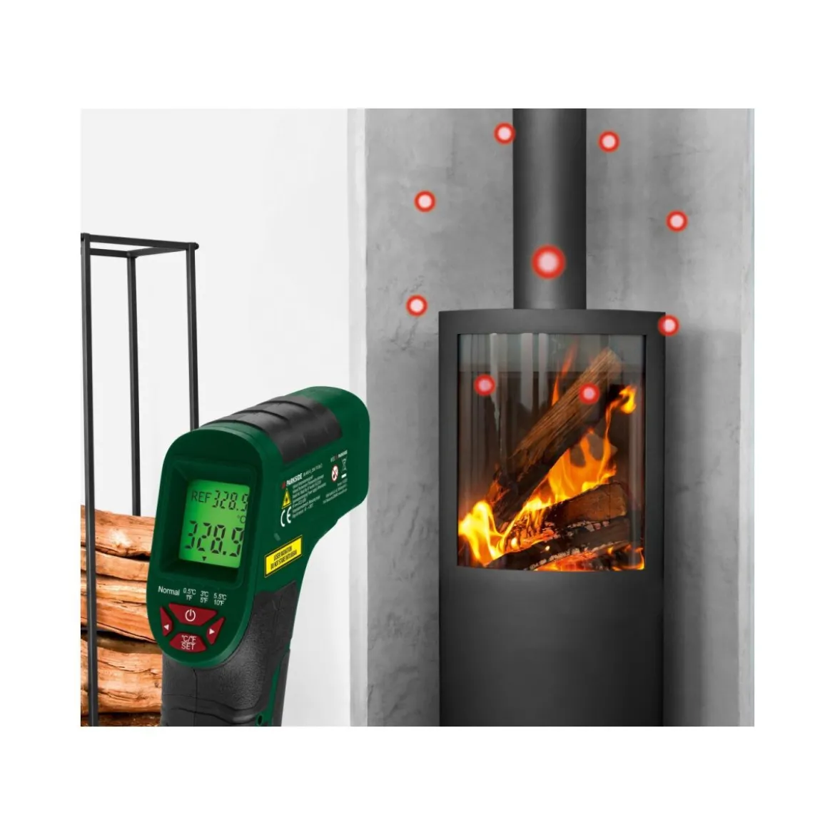 PARKSIDE® Infrarot-Temperaturmessgerät »PTI 380 C3« - B-Ware neuwertig