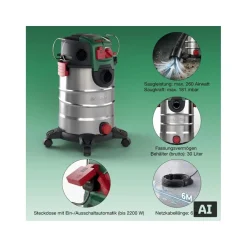 PARKSIDE® Nass-/ Trockensauger »PWD 30 C1« - B-Ware Transportschaden Kosmetisch