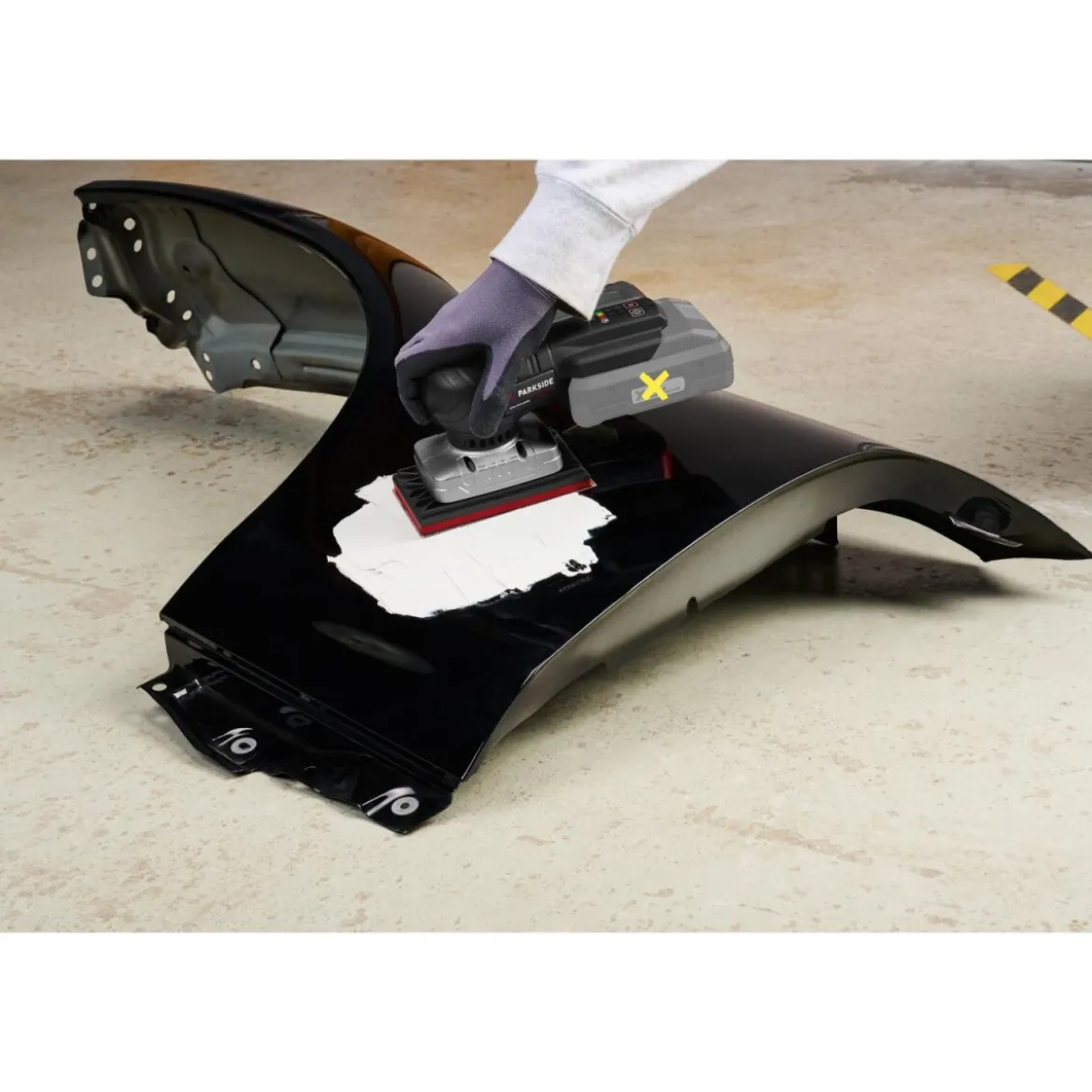 PARKSIDE PERFORMANCE® Akku-Schleifgerät, 20 V Akku-Schwingschleifer PAMSP 20-Li A1, ohne Akku und Ladegerät - B-Ware neuwertig