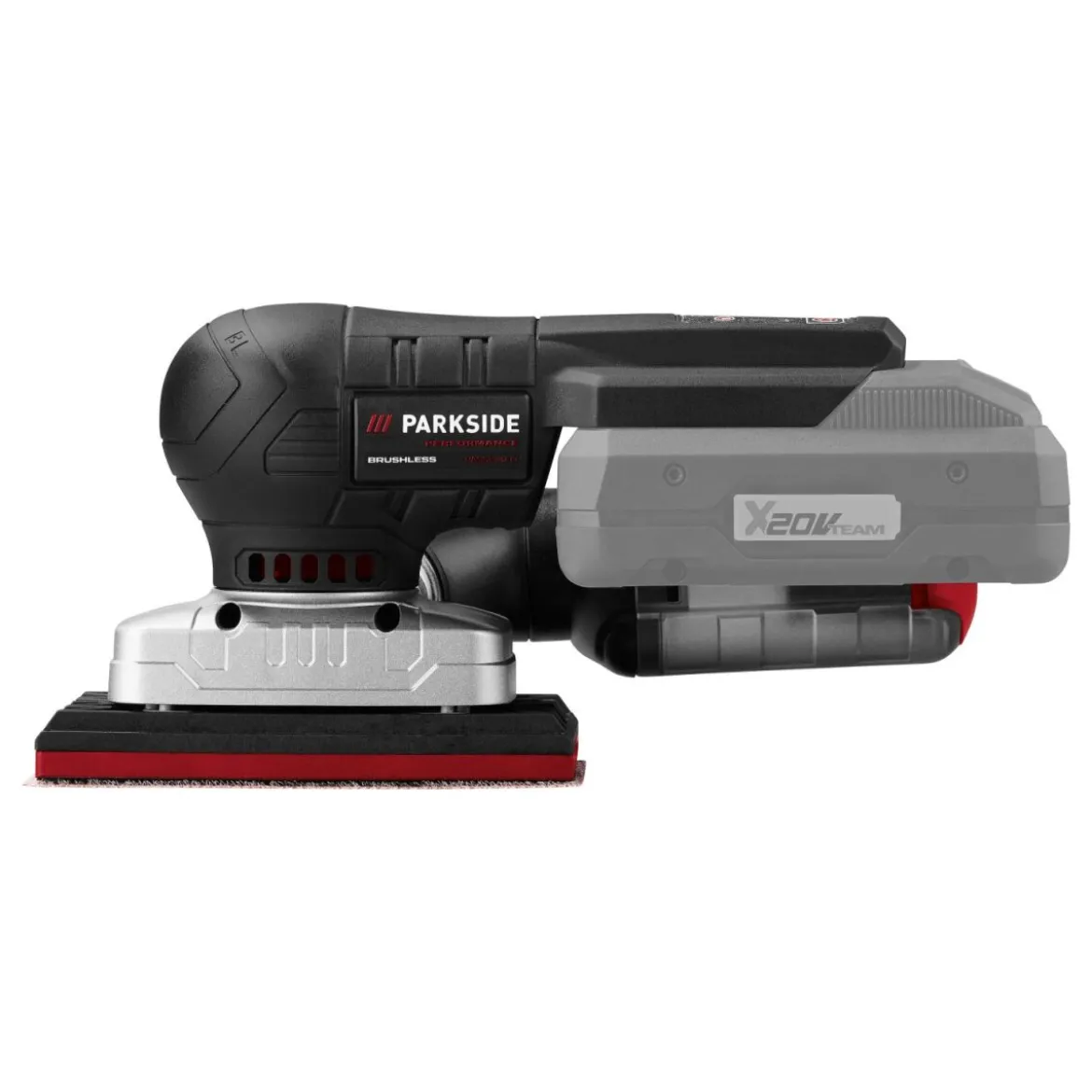 PARKSIDE PERFORMANCE® Akku-Schleifgerät, 20 V Akku-Schwingschleifer PAMSP 20-Li A1, ohne Akku und Ladegerät - B-Ware neuwertig