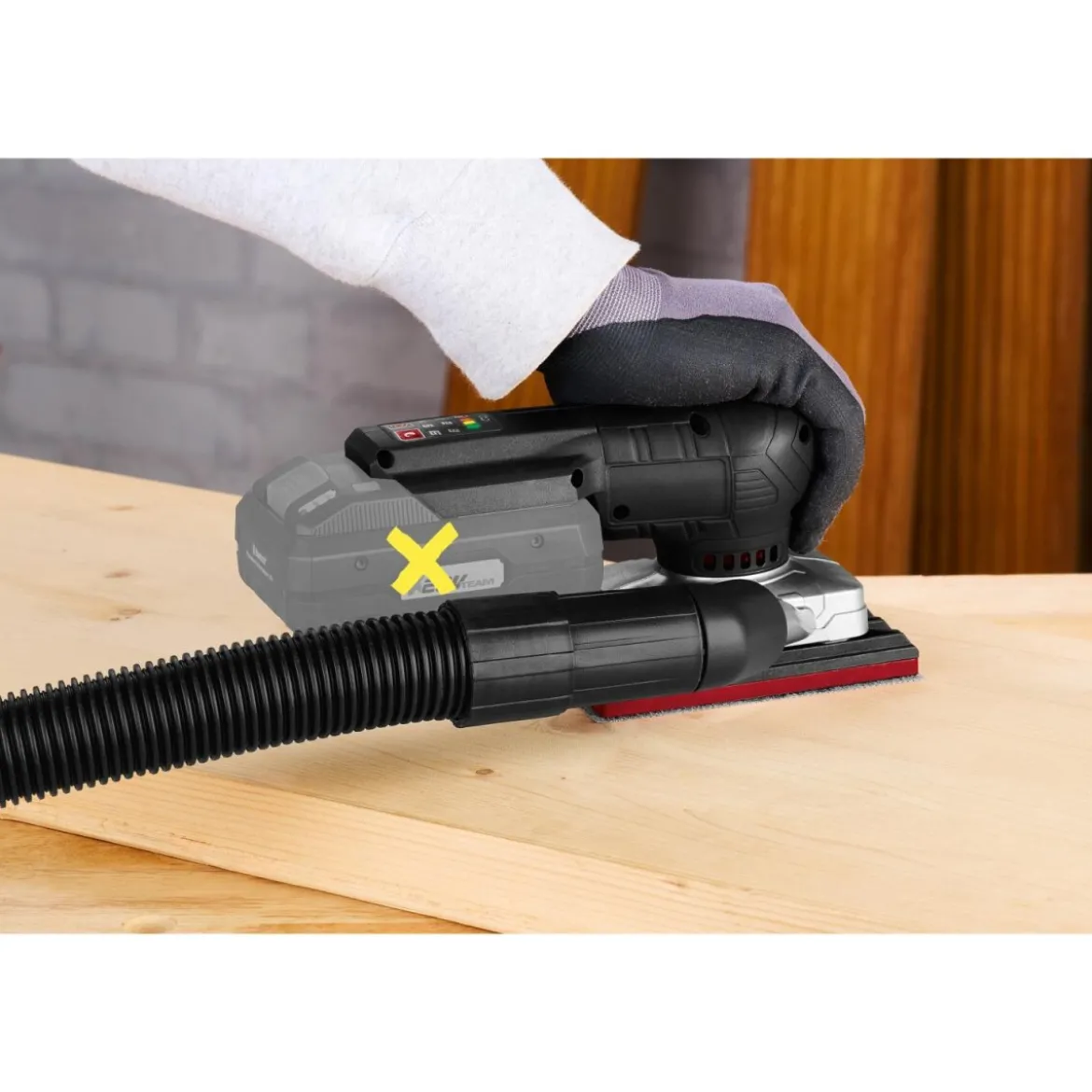 PARKSIDE PERFORMANCE® Akku-Schleifgerät, 20 V Akku-Schwingschleifer PAMSP 20-Li A1, ohne Akku und Ladegerät - B-Ware neuwertig