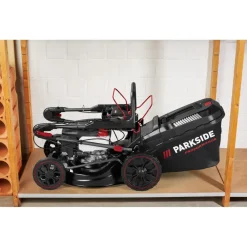 PARKSIDE PERFORMANCE® Benzin-Rasenmäher »PPBRM 46 B2« mit Elektrostarter-Akku und Ladegerät - B-Ware