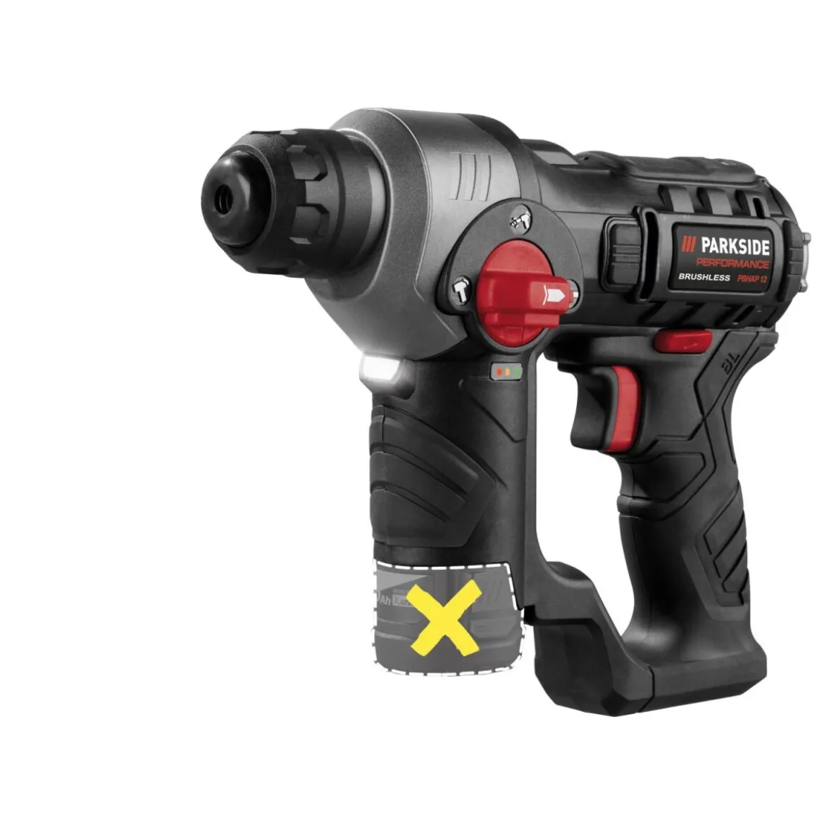 PARKSIDE PERFORMANCE® 12 V Akku-Bohrhammer »PBHAP 12 A1«, ohne Akku und Ladegerät - B-Ware sehr gut
