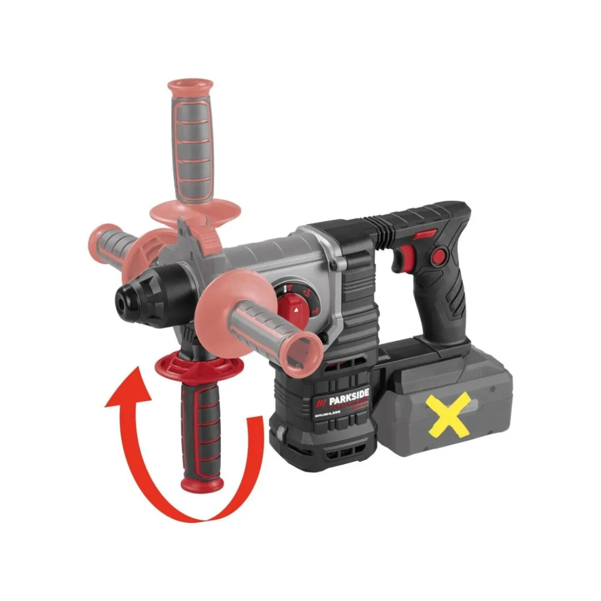 PARKSIDE PERFORMANCE® 20 V Akku-Kombihammer PPAKH 20-Li A1, ohne Akku – ohne Ladegerät - B-Ware neuwertig
