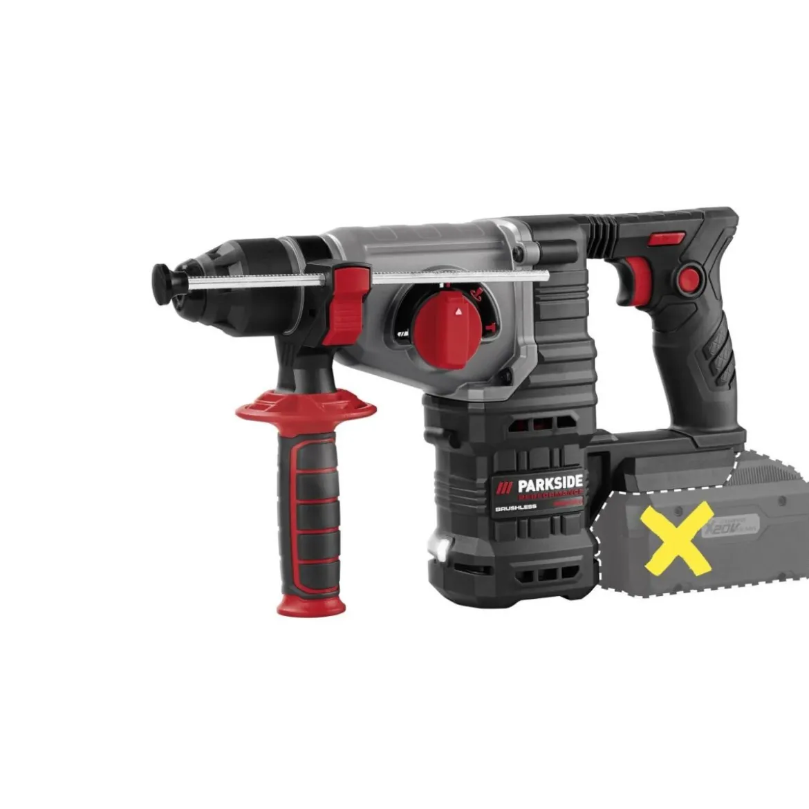 PARKSIDE PERFORMANCE® 20 V Akku-Kombihammer PPAKH 20-Li A1, ohne Akku – ohne Ladegerät - B-Ware neuwertig