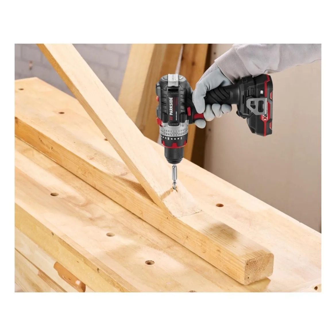 PARKSIDE PERFORMANCE® 20 V Akku-Schlagbohrschrauber-Set »PSBSAP 20-Li D4«, mit Akku- und Ladegerät - B-Ware