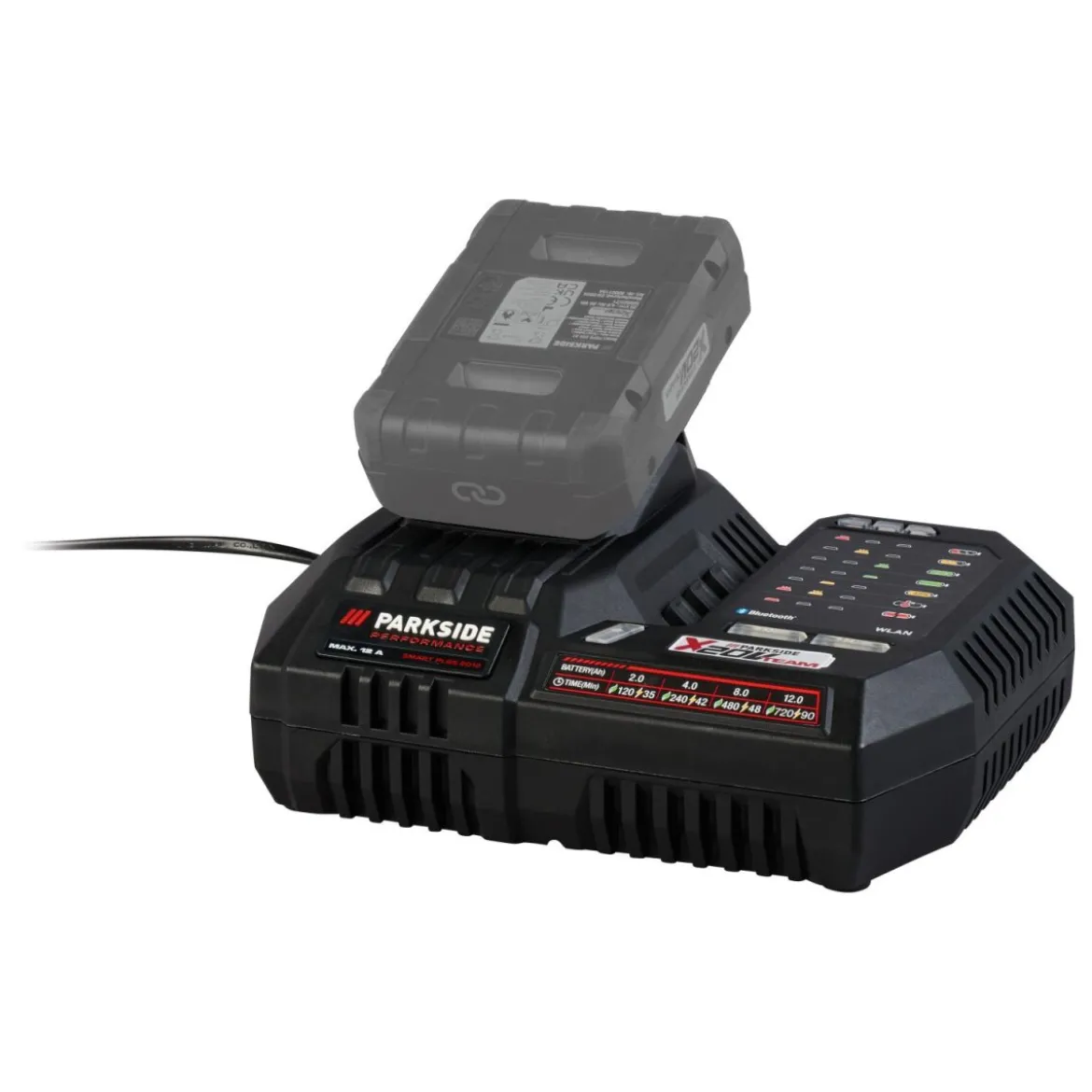 PARKSIDE PERFORMANCE® 20 V / 12 A Smart-Akku-Ladegerät »PLGS 2012 A1«, ohne Akku - B-Ware sehr gut