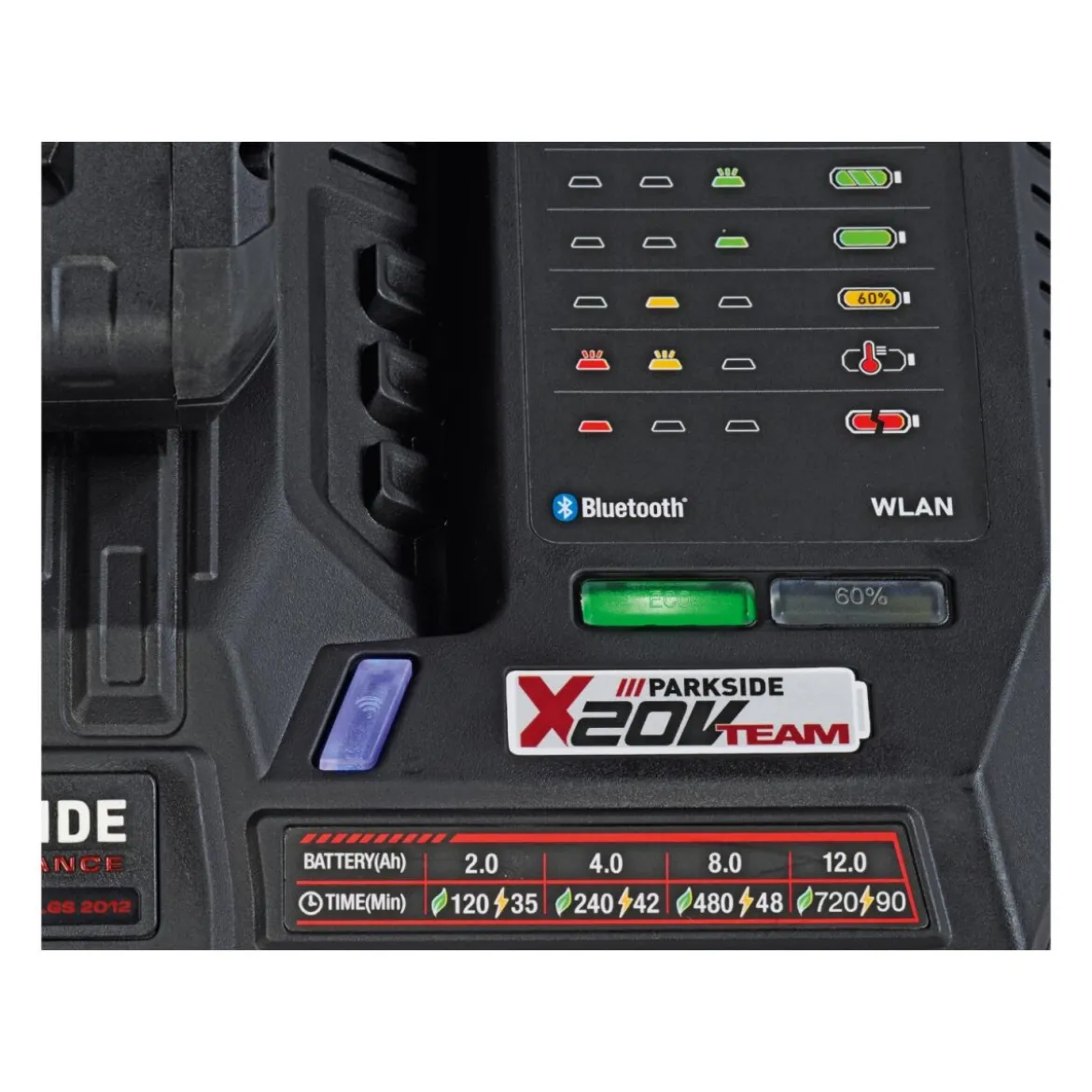 PARKSIDE PERFORMANCE® 20 V / 12 A Smart-Akku-Ladegerät »PLGS 2012 A1«, ohne Akku - B-Ware sehr gut