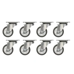 PARKSIDE® Rollen-Set, Lenkrollen, 8-teilig - B-Ware neuwertig
