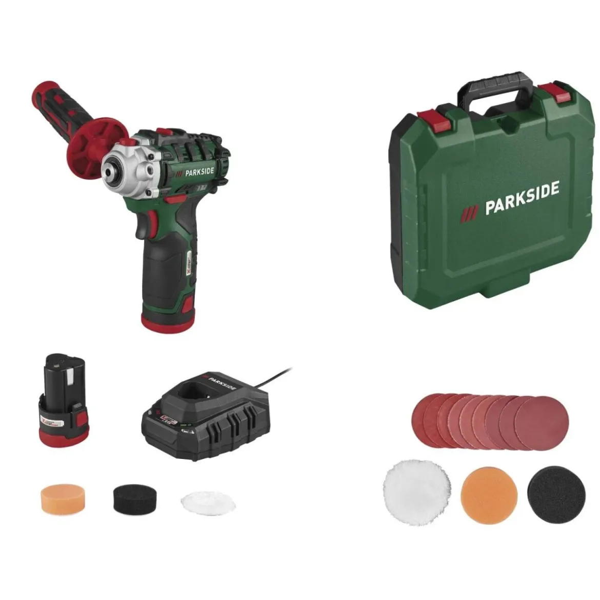 PARKSIDE® 12 V Akku-Ausbesserungspolierer PAAP 12 F6, mit Akku und Ladegerät - B-Ware neuwertig