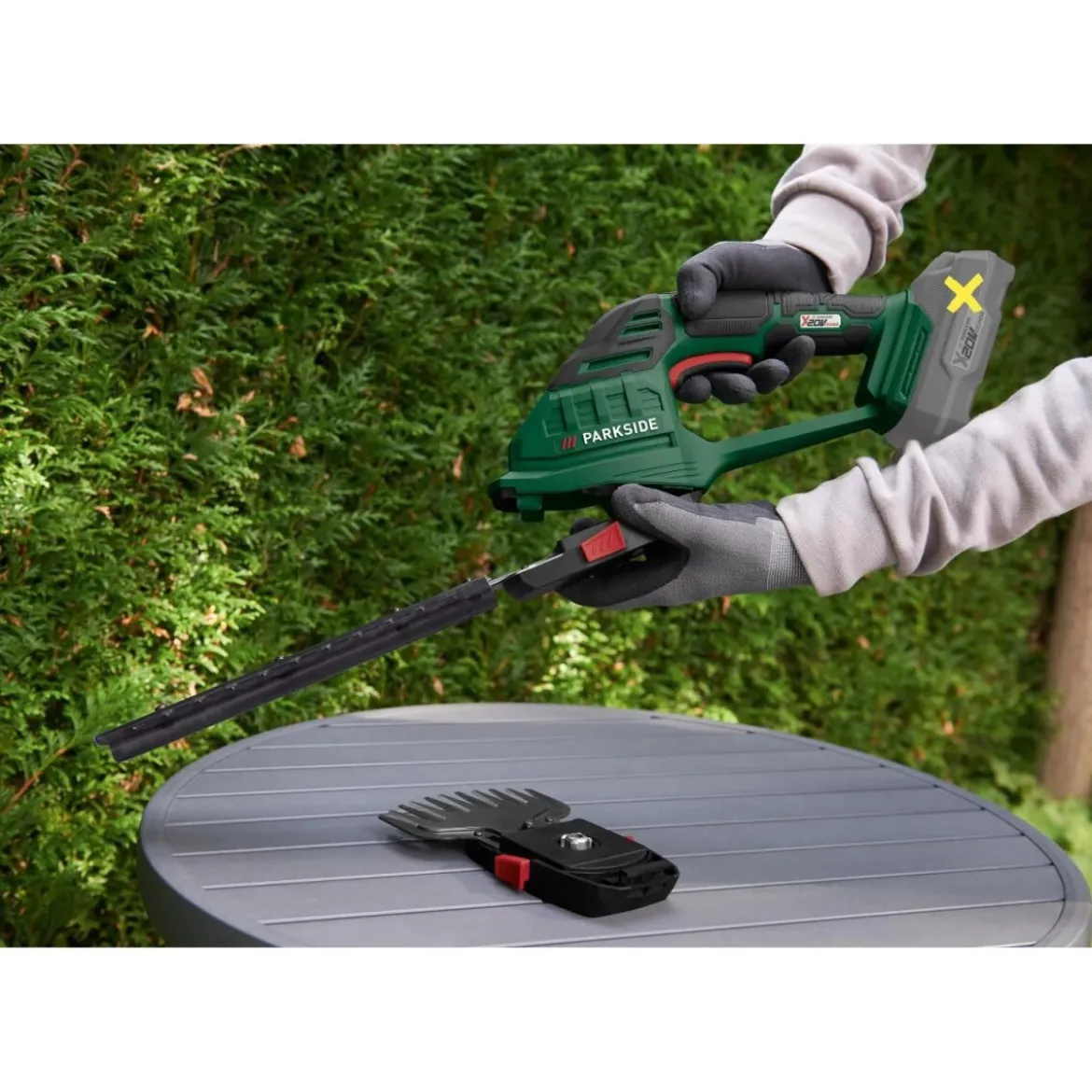 PARKSIDE® 20 V / Akku-Gras- und Strauchschere »PAGS 20-Li A1«, ohne Akku und Ladegerät - B-Ware