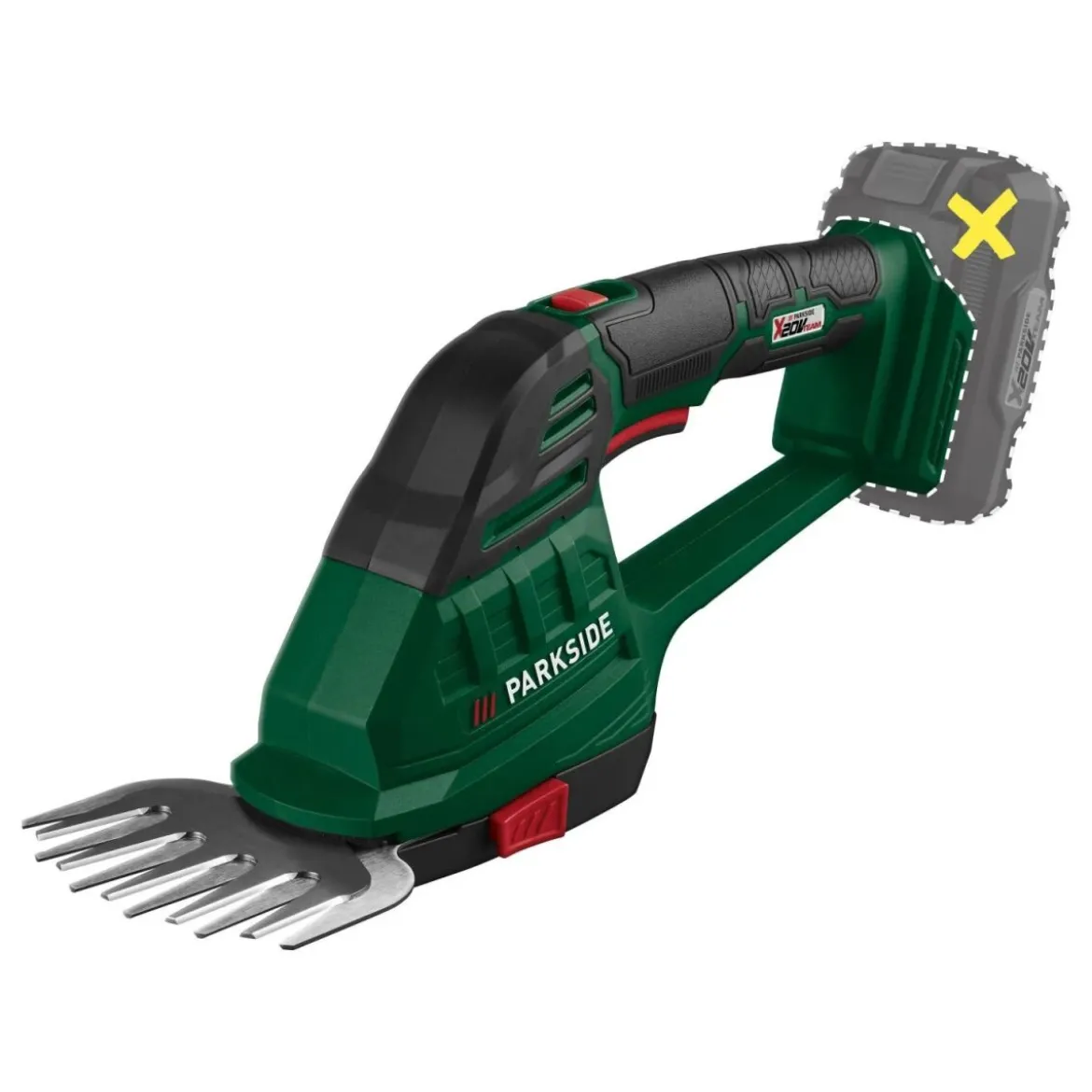 PARKSIDE® 20 V / Akku-Gras- und Strauchschere »PAGS 20-Li A1«, ohne Akku und Ladegerät - B-Ware