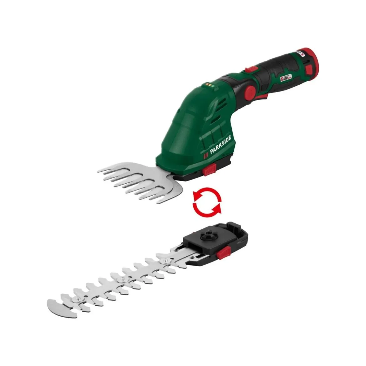 PARKSIDE® 12 V Akku-Gras- und Strauchschere »PGSA 12 B1«, mit Akku und mit Ladegerät - B-Ware