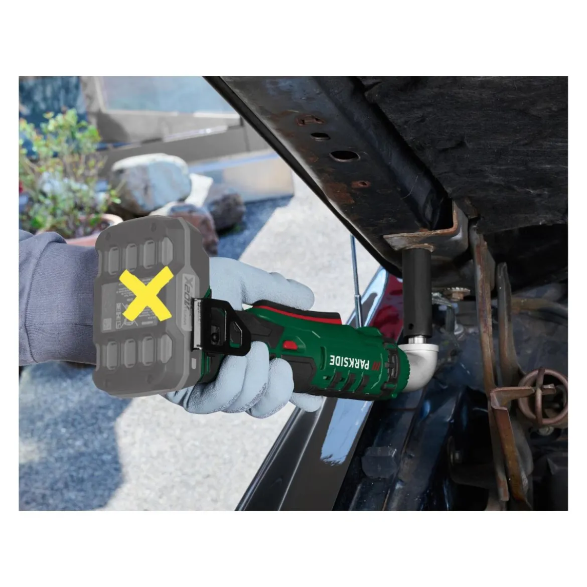 PARKSIDE® 20 V / Akku-Winkelschlagschrauber »PAWS 20 A1«, ohne Akku und Ladegerät - B-Ware neuwertig