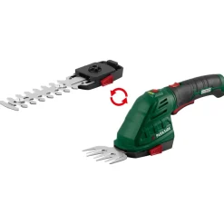 PARKSIDE® 4 V 2-in-1 Akku-Gras- und Strauchschere »PGSA 4 D5«, mit 180° drehbarem Softgriff - B-Ware