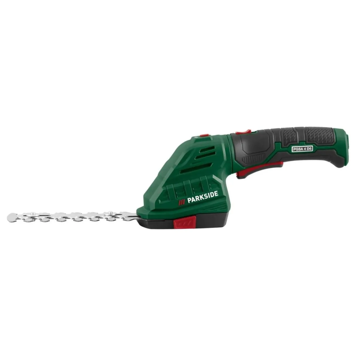 PARKSIDE® 4 V 2-in-1 Akku-Gras- und Strauchschere »PGSA 4 D5«, mit 180° drehbarem Softgriff - B-Ware