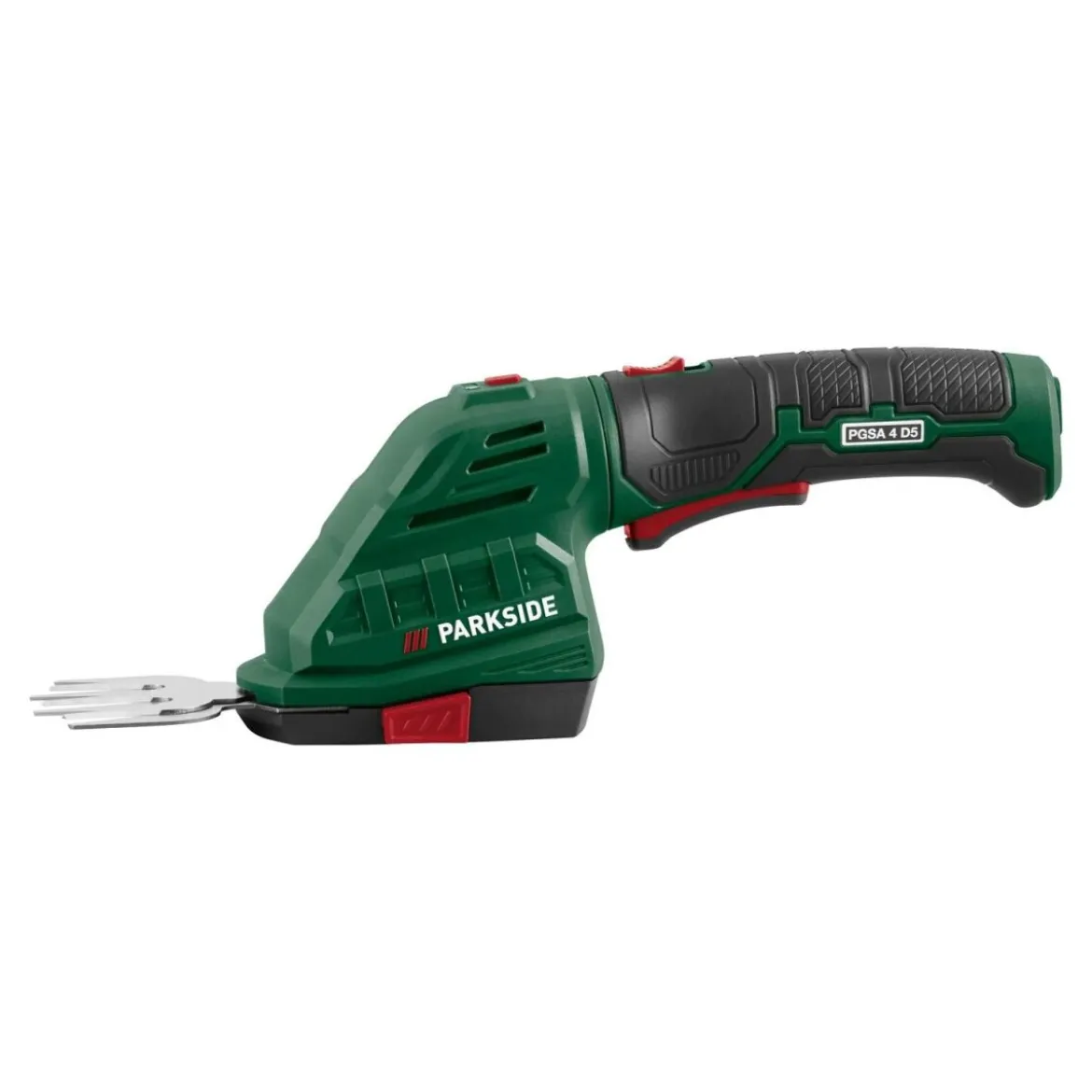 PARKSIDE® 4 V 2-in-1 Akku-Gras- und Strauchschere »PGSA 4 D5«, mit 180° drehbarem Softgriff - B-Ware