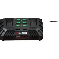 PARKSIDE® 20 V / 2 x 4,5 A Akku-Doppelladegerät PDSLG 20 B1, ohne Akku - B-Ware