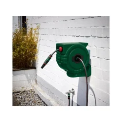 PARKSIDE® Wand-Schlauchaufroller, 25 m, grün - B-Ware gut