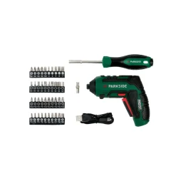 PARKSIDE® Werkzeugkoffer mit 4 V - Akkuschrauber »PWBM A1«, 92-teilig - B-Ware