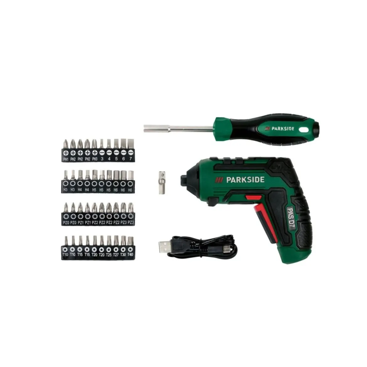 PARKSIDE® Werkzeugkoffer mit 4 V - Akkuschrauber »PWBM A1«, 92-teilig - B-Ware