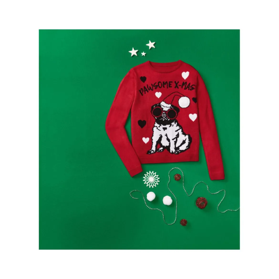 pepperts Kinder Mädchen Pullover mit niedlichem Weihnachtsmotiv - B-Ware