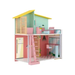 PLAYTIVE Holz Fashion Doll Puppenhaus, 8-teilig - B-Ware sehr gut