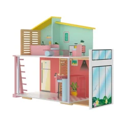 PLAYTIVE Holz Fashion Doll Puppenhaus, 8-teilig - B-Ware sehr gut
