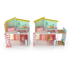 PLAYTIVE Holz Fashion Doll Puppenhaus, 8-teilig - B-Ware sehr gut