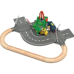 Playtive Holz Verladeschienen-Set / Polizeiwachen-Set (Verlade Schienen Set) - B-Ware neuwertig