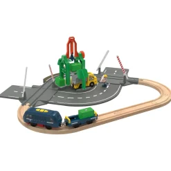 Playtive Holz Verladeschienen-Set / Polizeiwachen-Set (Verlade Schienen Set) - B-Ware neuwertig