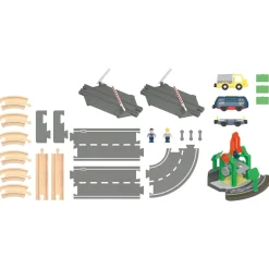 Playtive Holz Verladeschienen-Set / Polizeiwachen-Set (Verlade Schienen Set) - B-Ware neuwertig