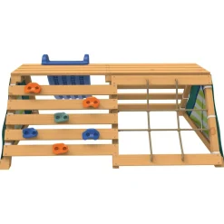 PLAYTIVE Tipi mit Rutsche, aus Echtholz - B-Ware neuwertig