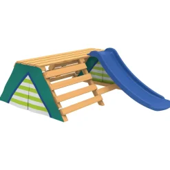 PLAYTIVE Tipi mit Rutsche, aus Echtholz - B-Ware neuwertig