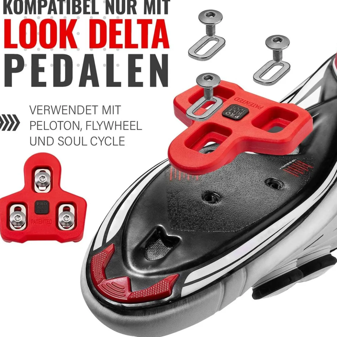 PRO Bike Tool Fahrradstollen Kompatibel mit Look Delta-Pedalen (9-Grad-Float) - B-Ware neuwertig